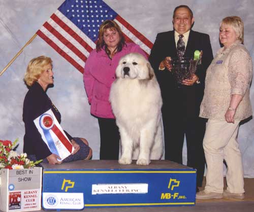 Devon winning Best In Show